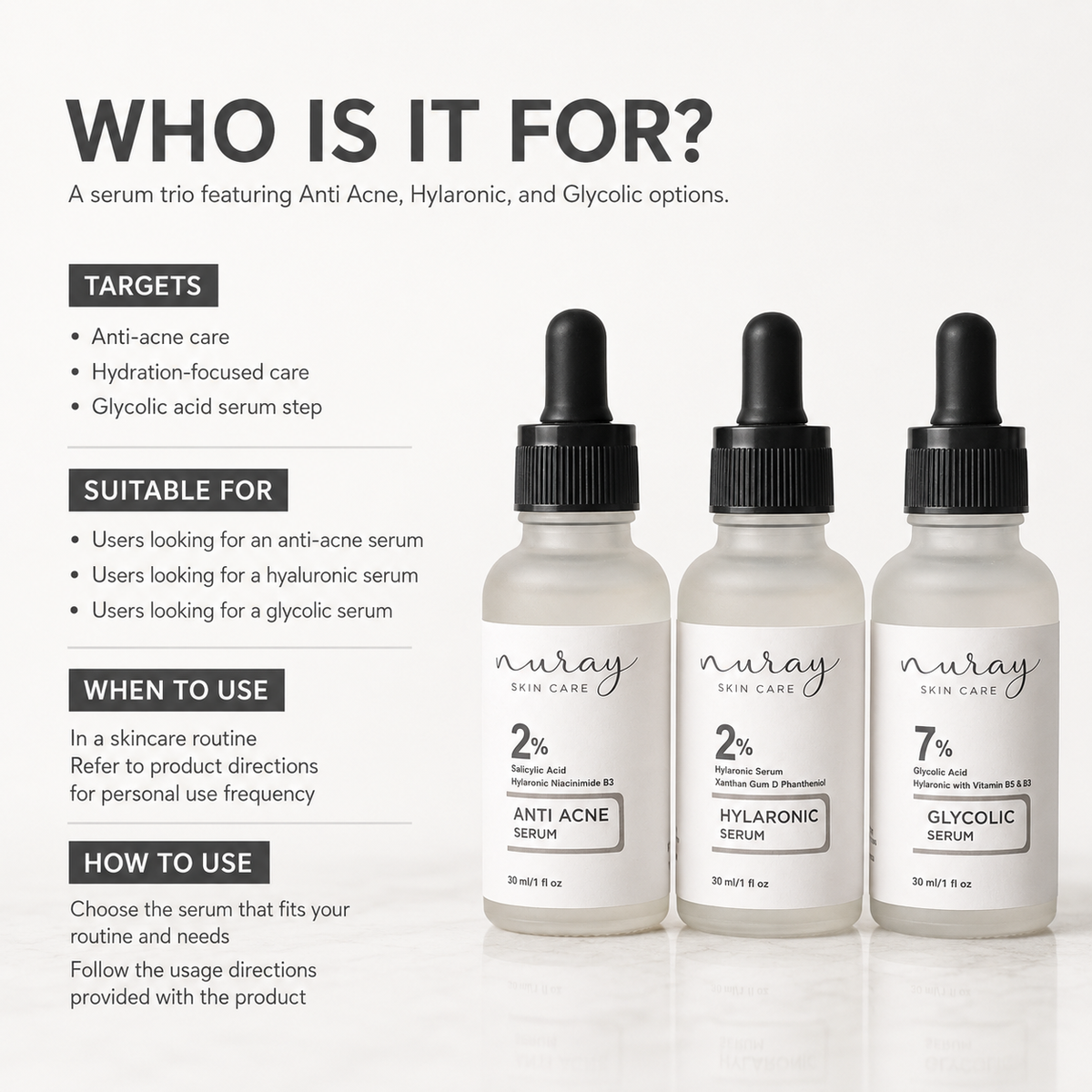 Nuray Ultimate Serum Trio